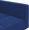 vidaXL - Slaapbank - 2-zits - met - 2 - kussens - stof - blauw