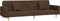 vidaXL - Slaapbank - 2-zits - met - 2 - kussens - stof - bruin