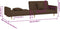 vidaXL - Slaapbank - 2-zits - met - 2 - kussens - stof - bruin