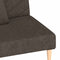 vidaXL - Slaapbank - 2-zits - met - 2 - kussens - stof - bruin