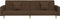 vidaXL - Slaapbank - 2-zits - met - 2 - kussens - stof - bruin