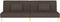 vidaXL - Slaapbank - 2-zits - met - 2 - kussens - stof - bruin