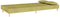 vidaXL - Slaapbank - 2-zits - met - 2 - kussens - stof - groen