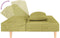 vidaXL - Slaapbank - 2-zits - met - 2 - kussens - stof - groen
