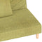 vidaXL - Slaapbank - 2-zits - met - 2 - kussens - stof - groen