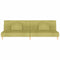 vidaXL - Slaapbank - 2-zits - met - 2 - kussens - stof - groen