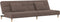 vidaXL - Slaapbank - 2-zits - met - 2 - kussens - stof - taupe