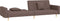 vidaXL - Slaapbank - 2-zits - met - 2 - kussens - stof - taupe