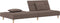 vidaXL - Slaapbank - 2-zits - met - 2 - kussens - stof - taupe