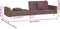 vidaXL - Slaapbank - 2-zits - met - 2 - kussens - stof - taupe