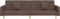 vidaXL - Slaapbank - 2-zits - met - 2 - kussens - stof - taupe