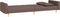 vidaXL - Slaapbank - 2-zits - met - 2 - kussens - stof - taupe