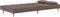 vidaXL - Slaapbank - 2-zits - met - 2 - kussens - stof - taupe
