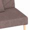 vidaXL - Slaapbank - 2-zits - met - 2 - kussens - stof - taupe