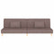 vidaXL - Slaapbank - 2-zits - met - 2 - kussens - stof - taupe