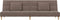 vidaXL - Slaapbank - 2-zits - met - 2 - kussens - stof - taupe