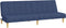 vidaXL - Slaapbank - 2-zits - stof - blauw