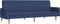 vidaXL - Slaapbank - 2-zits - stof - blauw