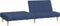vidaXL - Slaapbank - 2-zits - stof - blauw
