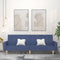 vidaXL - Slaapbank - 2-zits - stof - blauw