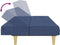vidaXL - Slaapbank - 2-zits - stof - blauw