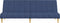 vidaXL - Slaapbank - 2-zits - stof - blauw