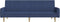 vidaXL - Slaapbank - 2-zits - stof - blauw