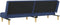 vidaXL - Slaapbank - 2-zits - stof - blauw