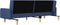 vidaXL - Slaapbank - 2-zits - stof - blauw