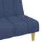 vidaXL - Slaapbank - 2-zits - stof - blauw