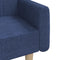 vidaXL - Slaapbank - 2-zits - stof - blauw