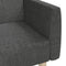 vidaXL - Slaapbank - 2-zits - stof - donkergrijs