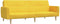 vidaXL - Slaapbank - 2-zits - stof - geel