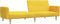 vidaXL - Slaapbank - 2-zits - stof - geel