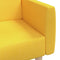 vidaXL - Slaapbank - 2-zits - stof - geel