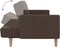 vidaXL - Slaapbank - 2-zits - stof - taupe