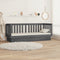 vidaXL - Slaapbank - 75x190 - cm - massief - grenenhout - grijs