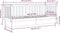 vidaXL - Slaapbank - 75x190 - cm - massief - grenenhout - grijs