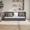 vidaXL - Slaapbank - 75x190 - cm - massief - grenenhout - grijs