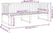 vidaXL - Slaapbank - 75x190 - cm - massief - grenenhout - honingbruin