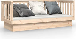 vidaXL - Slaapbank - 75x190 - cm - massief - grenenhout