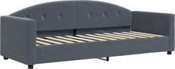 vidaXL - Slaapbank - 80x200 - cm - fluweel - donkergrijs
