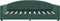 vidaXL - Slaapbank - 80x200 - cm - fluweel - donkergroen