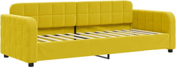 vidaXL - Slaapbank - 80x200 - cm - fluweel - geel