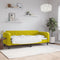vidaXL - Slaapbank - 80x200 - cm - fluweel - geel