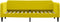 vidaXL - Slaapbank - 80x200 - cm - fluweel - geel
