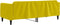 vidaXL - Slaapbank - 80x200 - cm - fluweel - geel