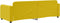 vidaXL - Slaapbank - 80x200 - cm - fluweel - geel