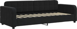 vidaXL - Slaapbank - 80x200 - cm - fluweel - zwart