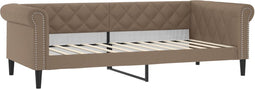 vidaXL - Slaapbank - 80x200 - cm - kunstleer - cappuccinokleurig